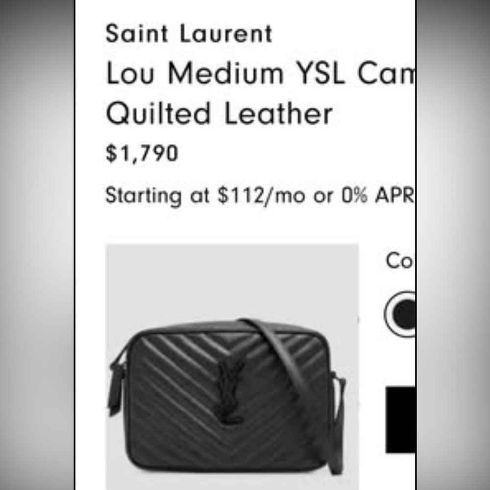 YSL black purse
